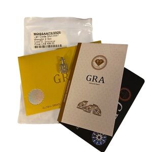 **SOLD** MOISSANITE 2 CARAT EMERALD CUT PENDANT ONLY WITH GRA